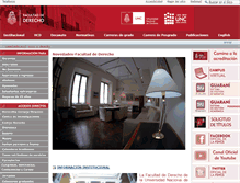 Tablet Screenshot of derecho.unc.edu.ar