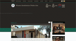 Desktop Screenshot of museoanatomicoara.webs.fcm.unc.edu.ar