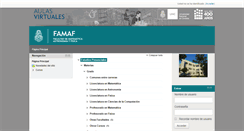 Desktop Screenshot of famaf.proed.unc.edu.ar