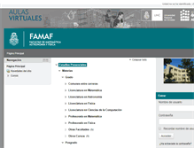 Tablet Screenshot of famaf.proed.unc.edu.ar