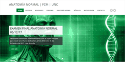 Desktop Screenshot of anatomianormal.fcm.unc.edu.ar