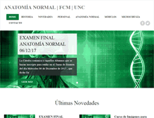 Tablet Screenshot of anatomianormal.fcm.unc.edu.ar