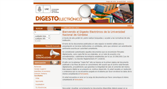 Desktop Screenshot of digesto.unc.edu.ar