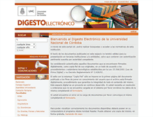 Tablet Screenshot of digesto.unc.edu.ar
